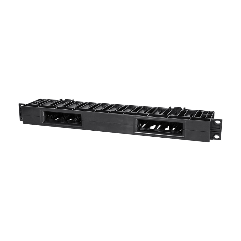 Кабельный организатор Trinix TRX-1U/CM-HP Black horizontal горизонтальный пластиковый на 12 портов для коммутационного шкафа 19" купить в Украине