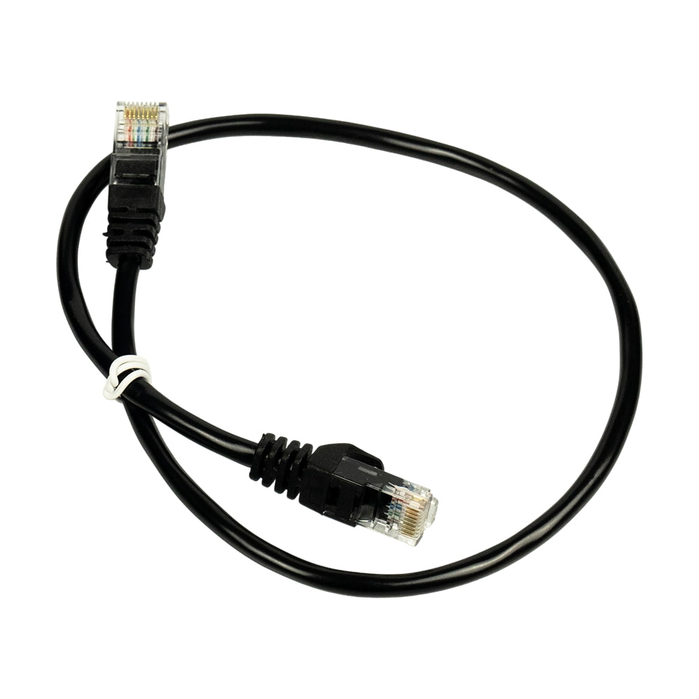 Патч-корд сетевой гигабитный Trinix UTP, RJ-45, CAT.5 0.5m Black купить в Украине