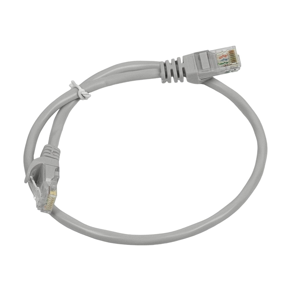 Патч-корд мережевий гігабітний Trinix UTP, RJ-45, CAT.5 0.5m Gray купити в Україні