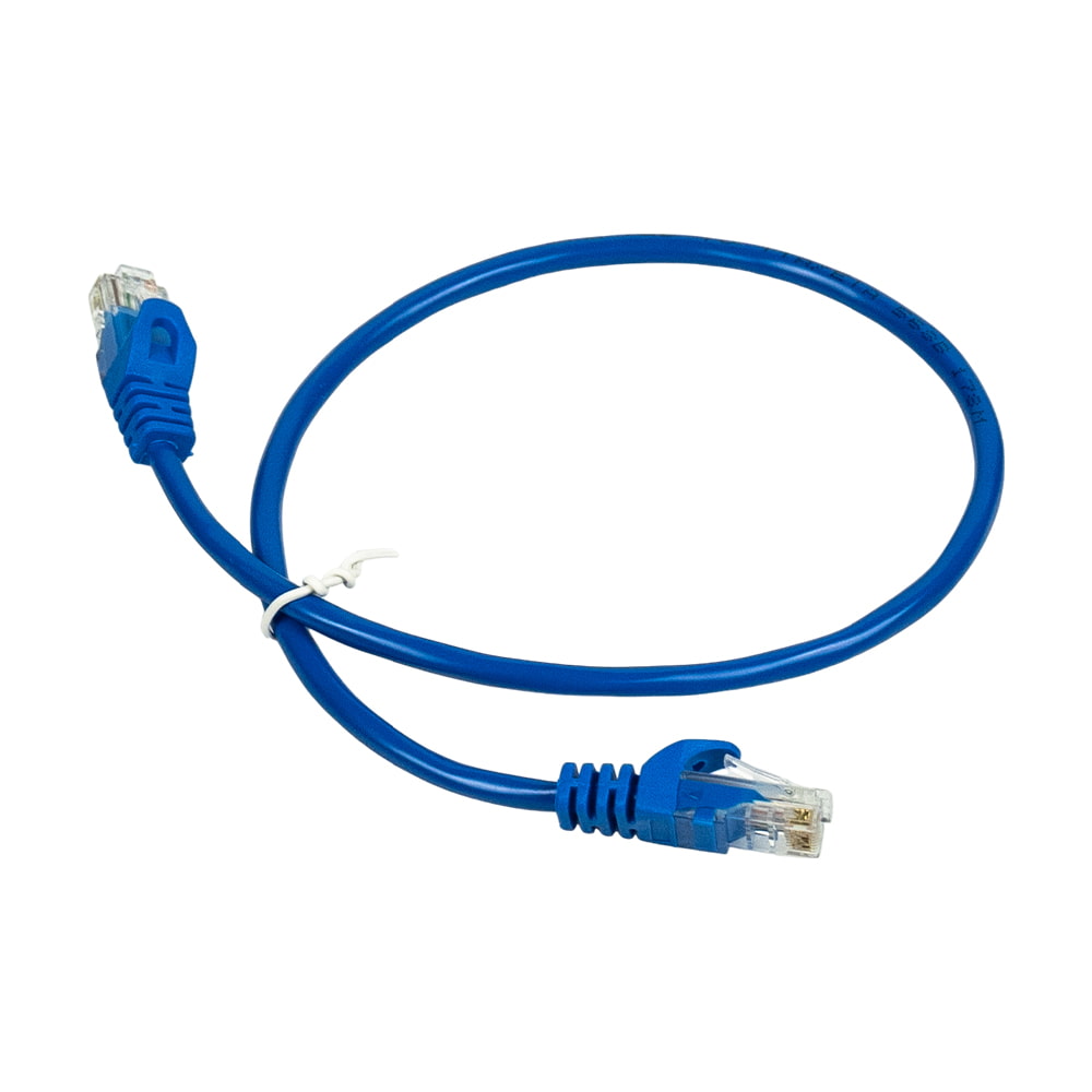 Патч-корд сетевой гигабитный Trinix UTP, RJ-45, CAT.5 1m Blue купить в Украине