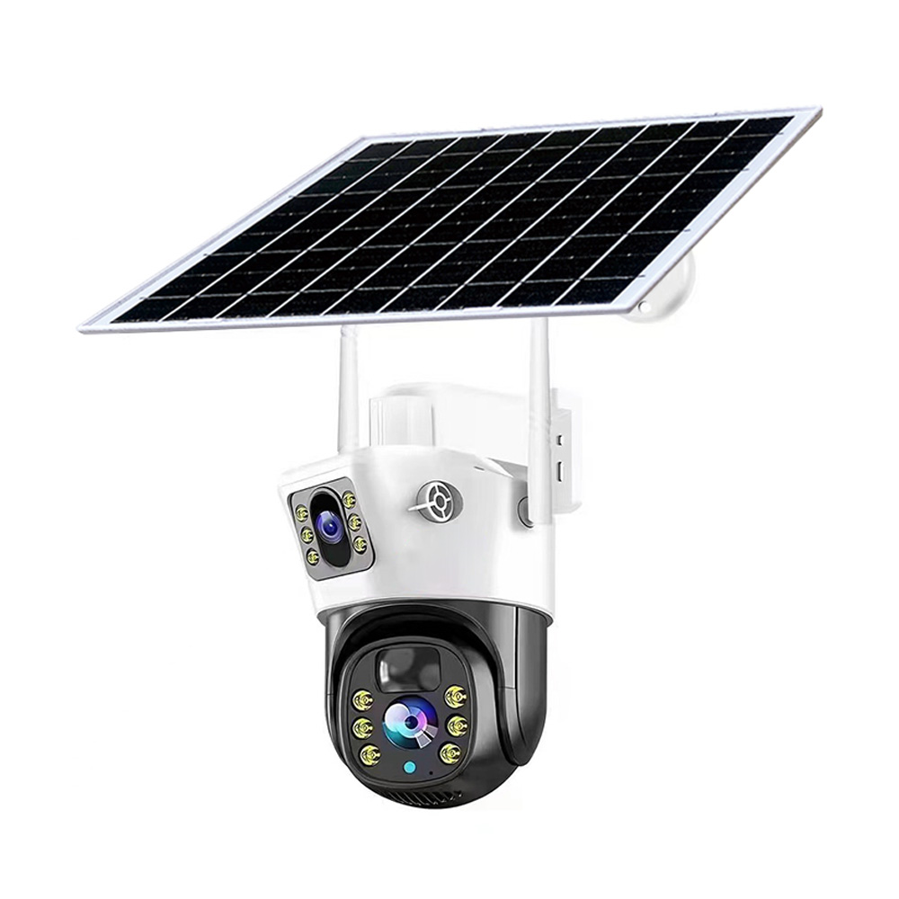 IP PTZ-відеокамера автономна з 4G та сонячною панеллю 2Mp+2Mp Light Vision VLC-9192IG/2C (Solar) White f=4mm, на акумуляторних батареях купити в Україні