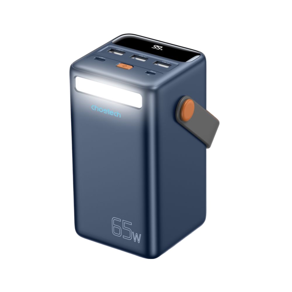 Повербанк 50000mAh Choetech B664 Deep Blue 65W PPS QC3.0 PD3.0 LED-ліхтар купити в Україні