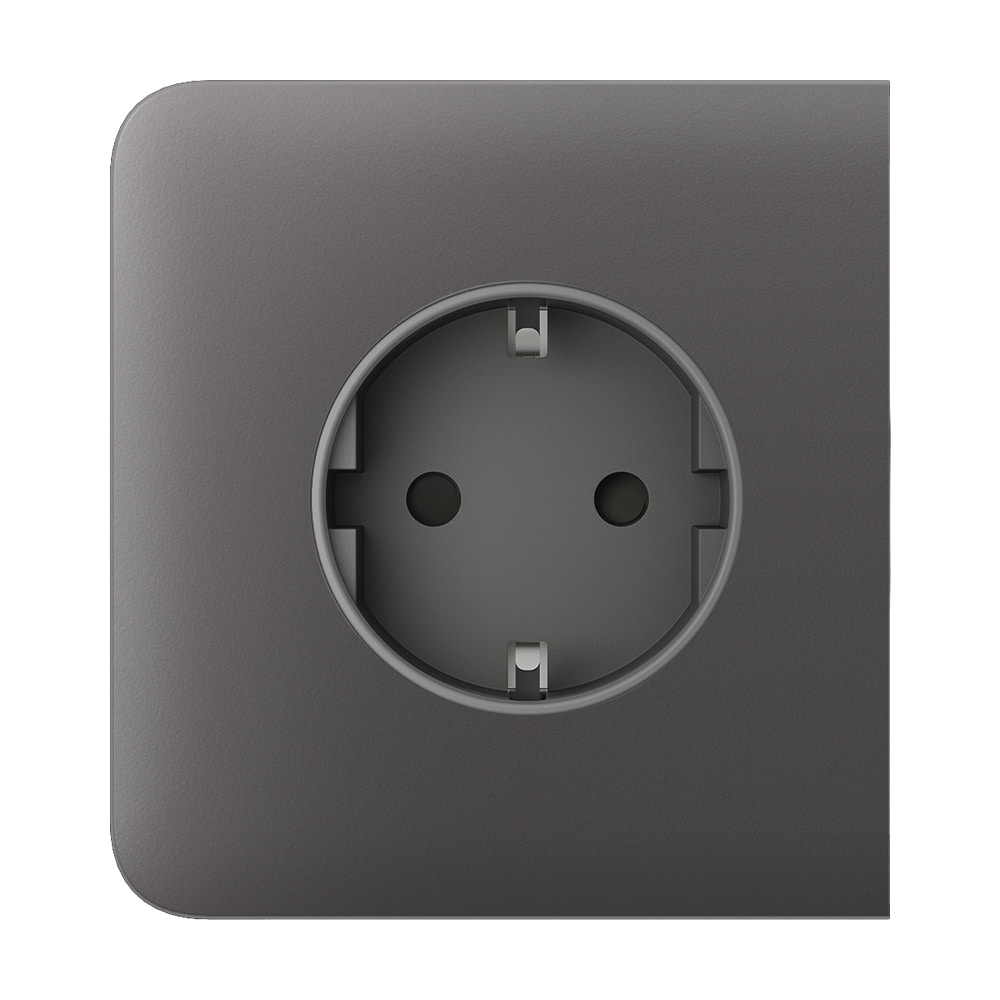 Фронтальная панель Ajax SideCover (basic) type F grey/серая для розетки Outlet (type F) купить в Украине