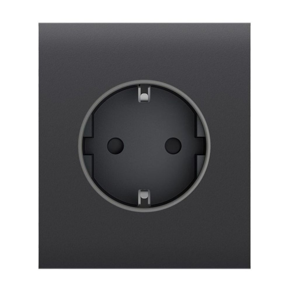 Фронтальна панель Ajax CenterCover (basic) type F graphite/графіт для розетки Outlet (type F) купити в Україні