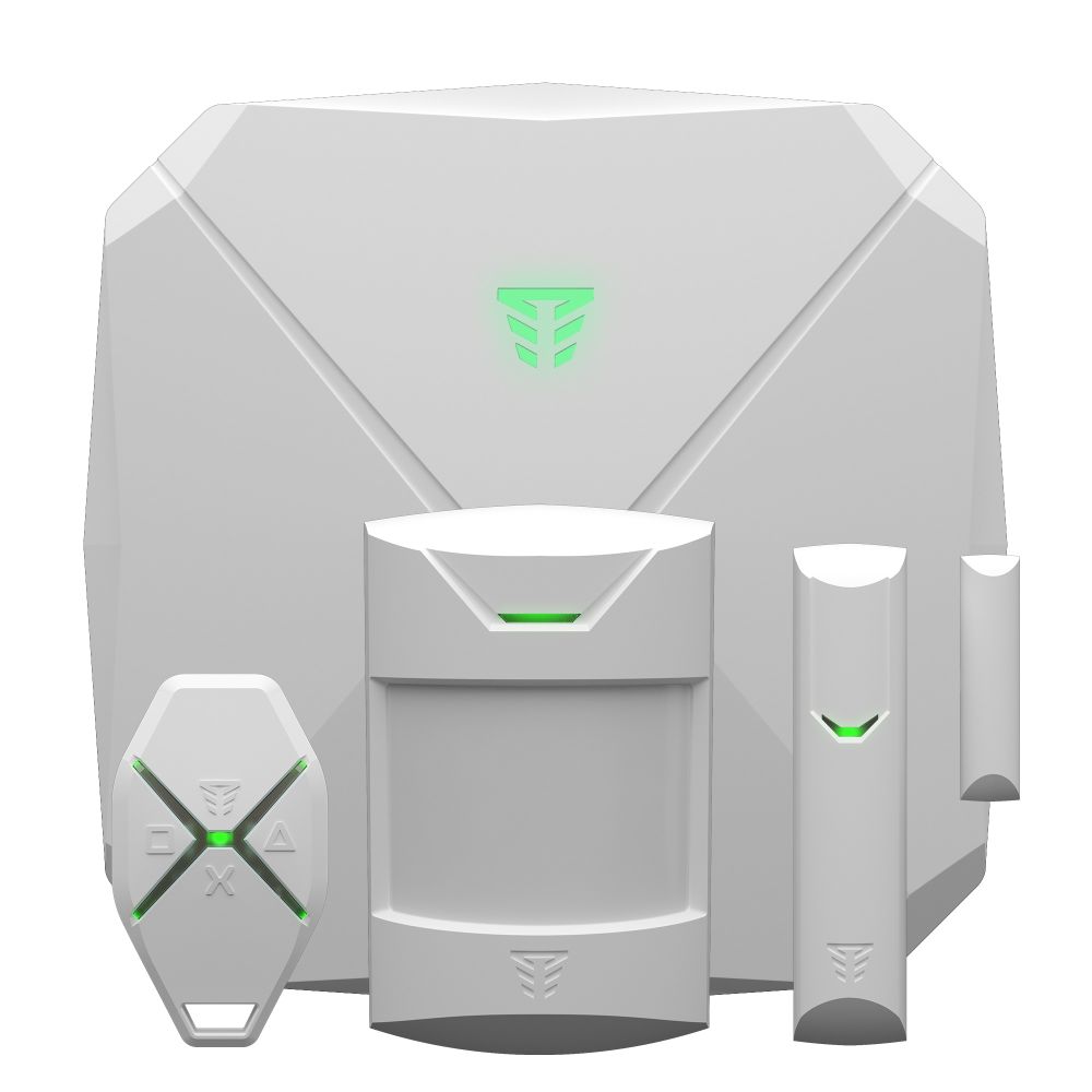 Комплект бездротової охоронної системи Tiras Orion NOVA X. Alarm kit White, з датчиком руху з вбудованою сиреною купити в Україні