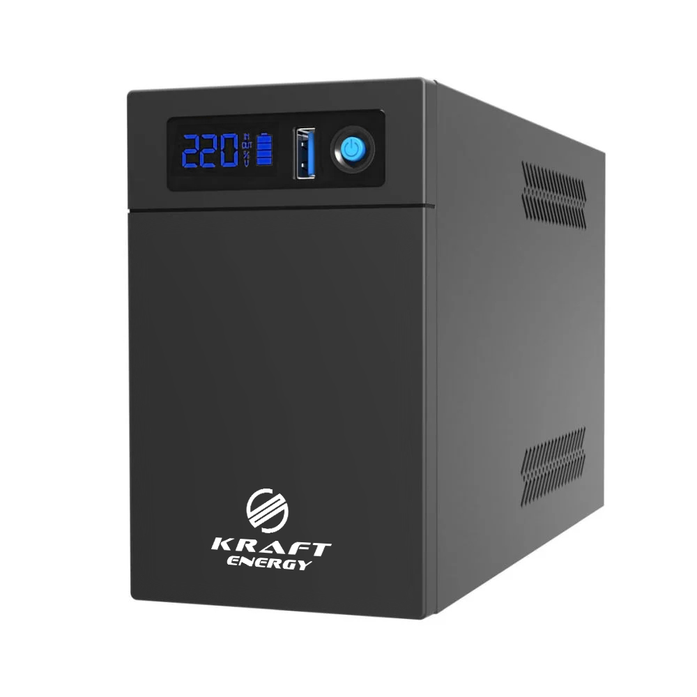 Источник бесперебойного питания Kraft KRF-1200VA/720W(LED)LiFePO4 UPS купить в Украине