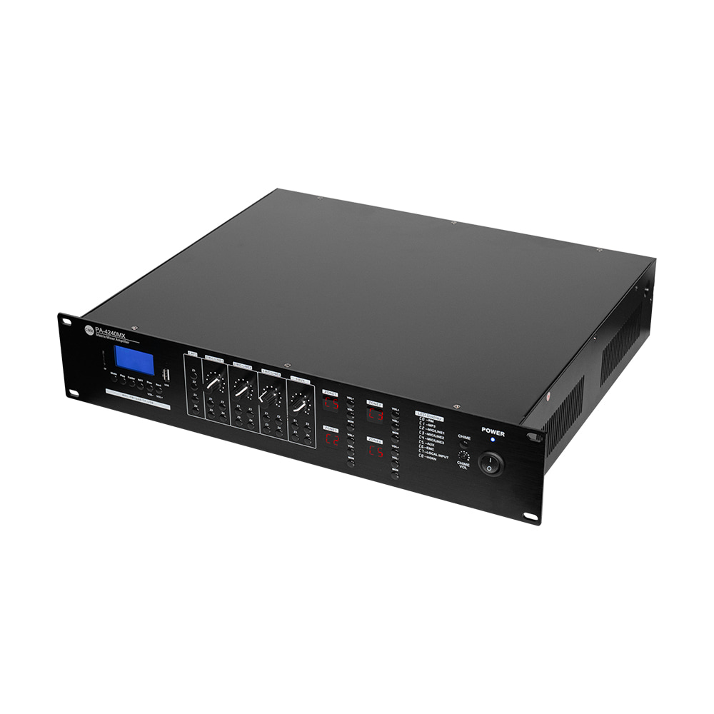 Матричный микширующий усилитель CMX PA-4240MX, 4 зоны, 19" купить в Украине