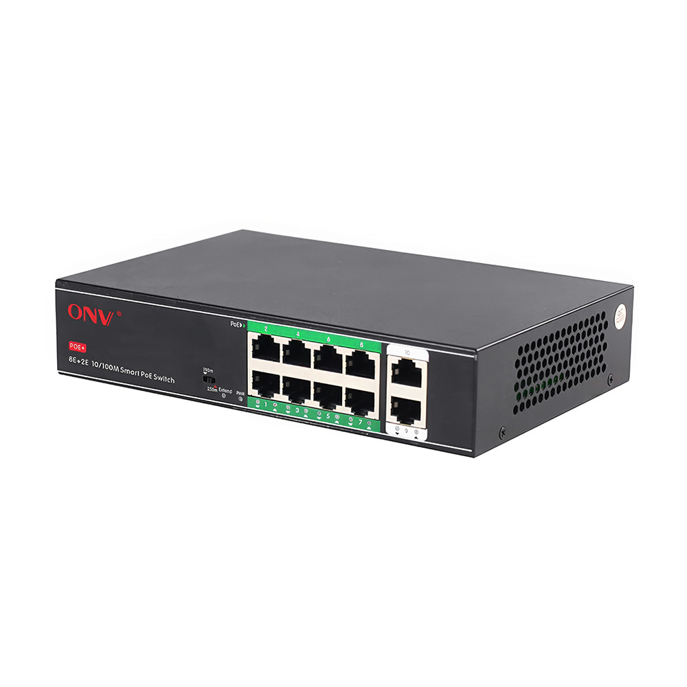 PoE-комутатор некерований 10-портовий ONV-H1108PSD з 8 портами PoE купити в Україні