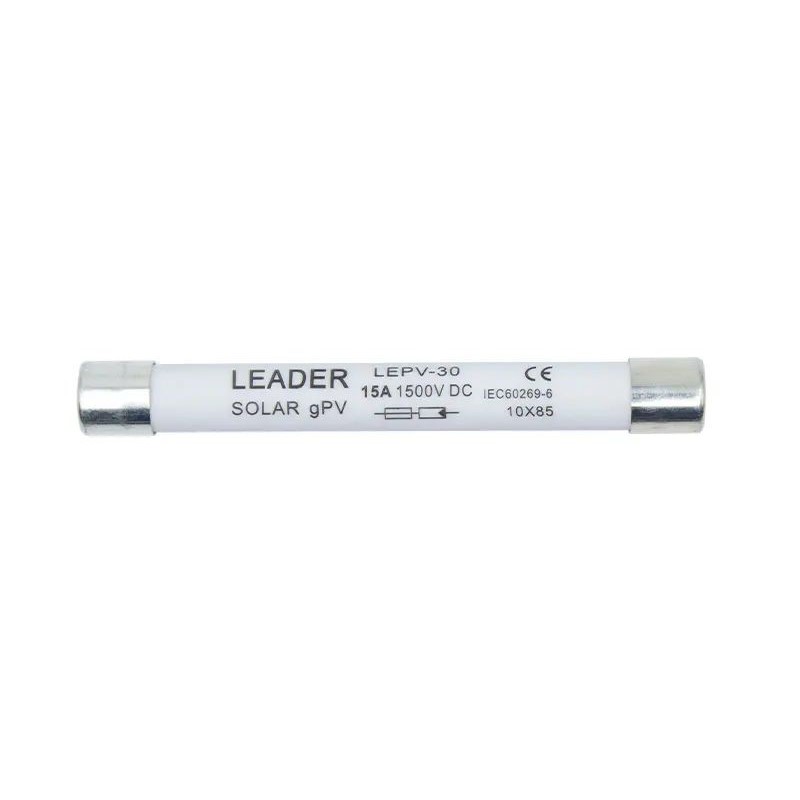 Плавкий предохранитель 15A 1500V Leader FSKDC15AL для солнечных панелей купить в Украине