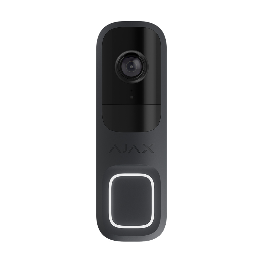 Відеодзвінок з WiFi 4Mp Ajax DoorBell Graphite із вбудованим штучним інтелектом та ІЧ датчиком руху купити в Україні