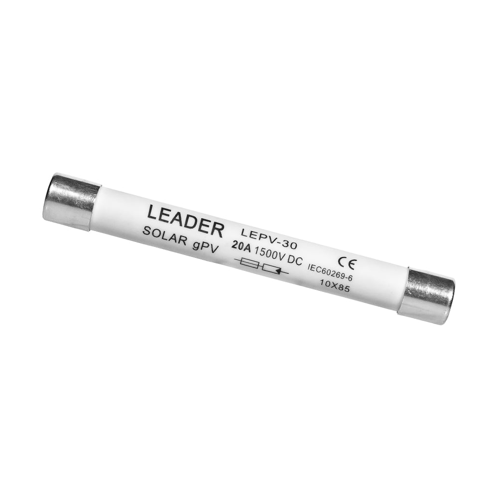 Плавкий запобіжник 20A 1500V Leader FSKDC20AL для сонячних панелей купити в Україні