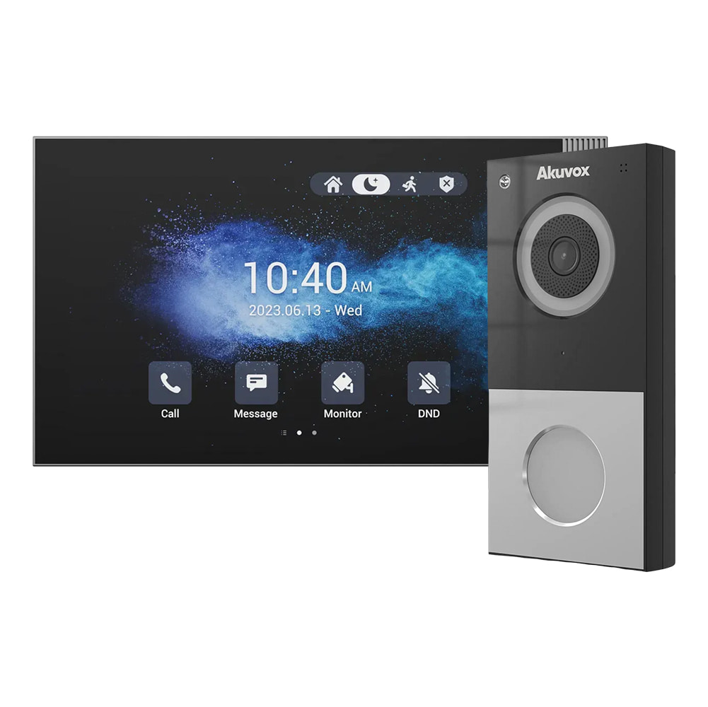 Комплект IP-відеодомофона Akuvox: домофон з WiFi 8" S563W + відеопанель 2Mp DB01 (DB01 + S563W) купити в Україні