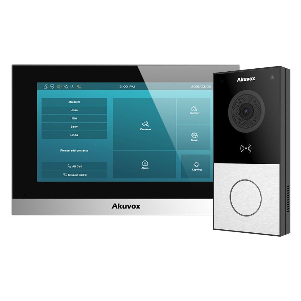 Комплект IP-відеодомофона Akuvox: домофон 7