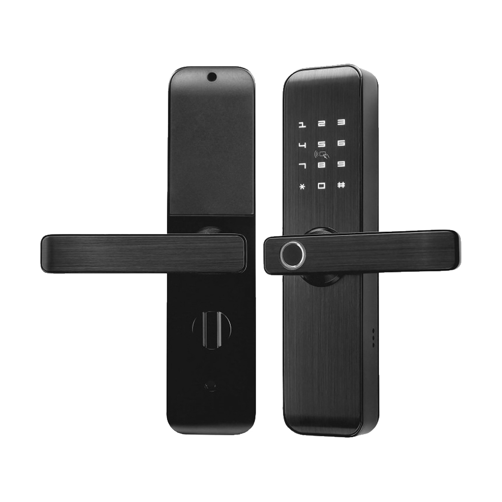 Замок биометрический автономный Trinix TRL-7703WF Black L/R с Bluetooth, считывателем отпечатков пальцев и карт Mifare купить в Украине