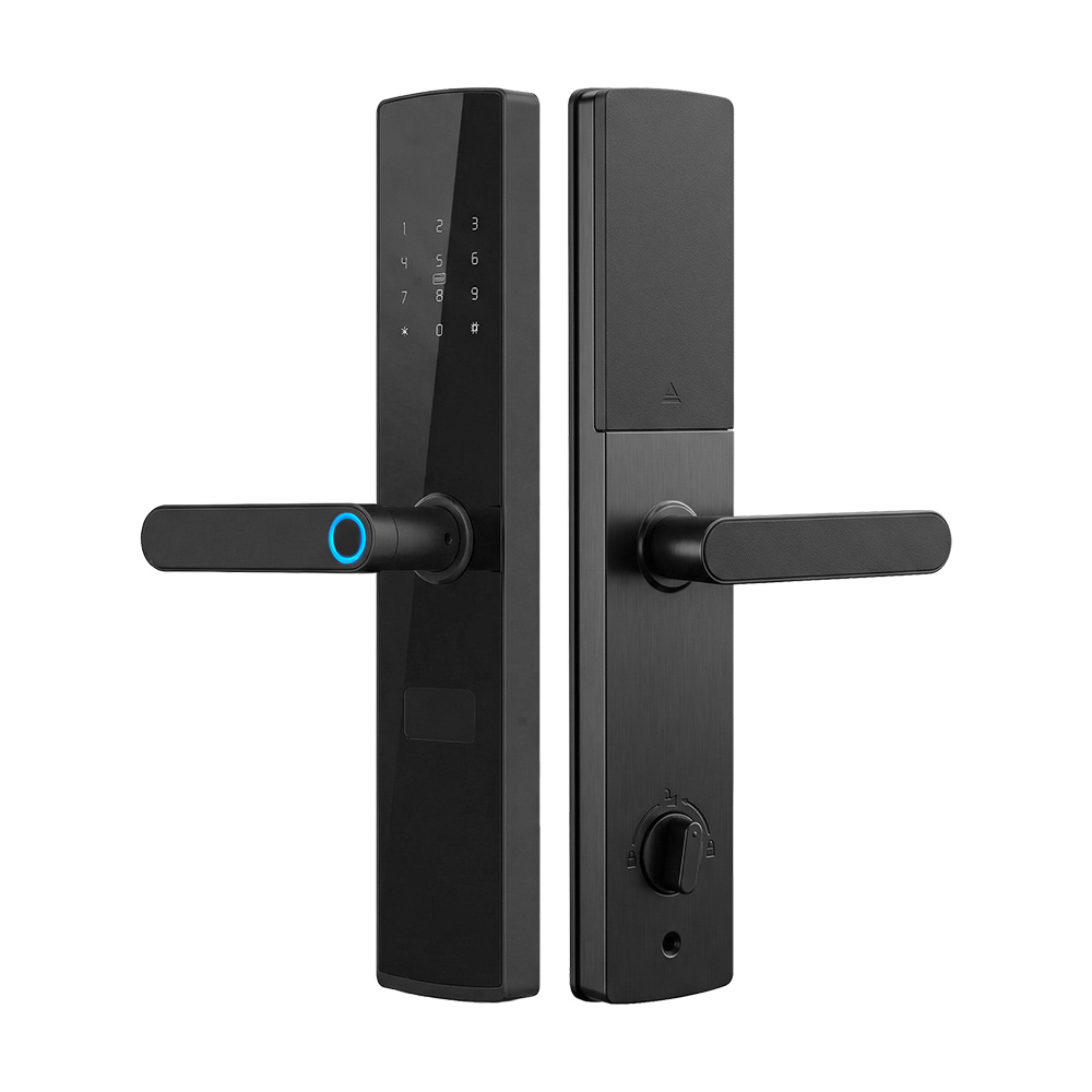 Замок биометрический автономный Trinix TRL-5405BTF Black L/R с Bluetooth, считывателем отпечатков пальцев и карт Mifare купить в Украине