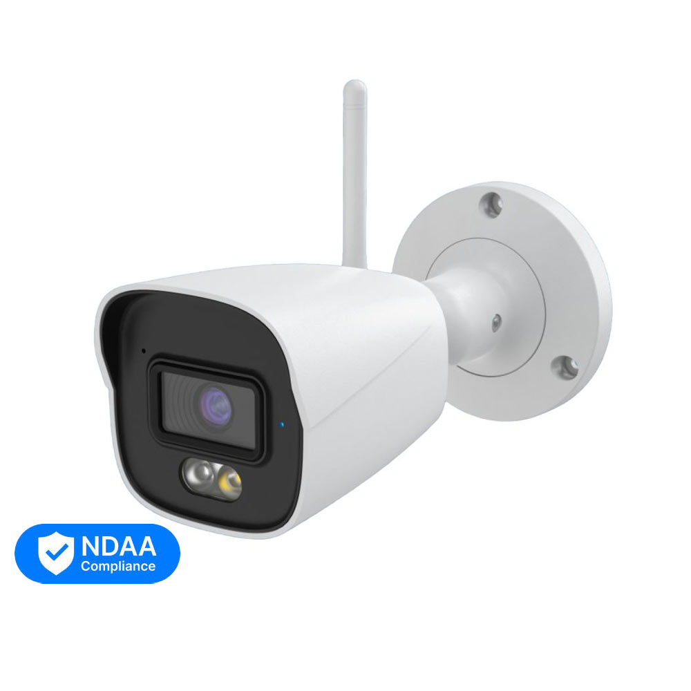 IP-видеокамера с WiFi 6 5Mp TVT TD-9451S4-C(D/WF/AW2) White f=2.8mm, ИК+LED-подсветка, с микрофоном купить в Украине