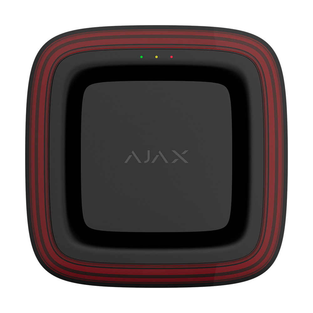 Беспроводной адресный пожарный оповещатель светозвуковой Ajax EN54 FireProtect (Sounder/VAD) Jeweller Black купить в Украине