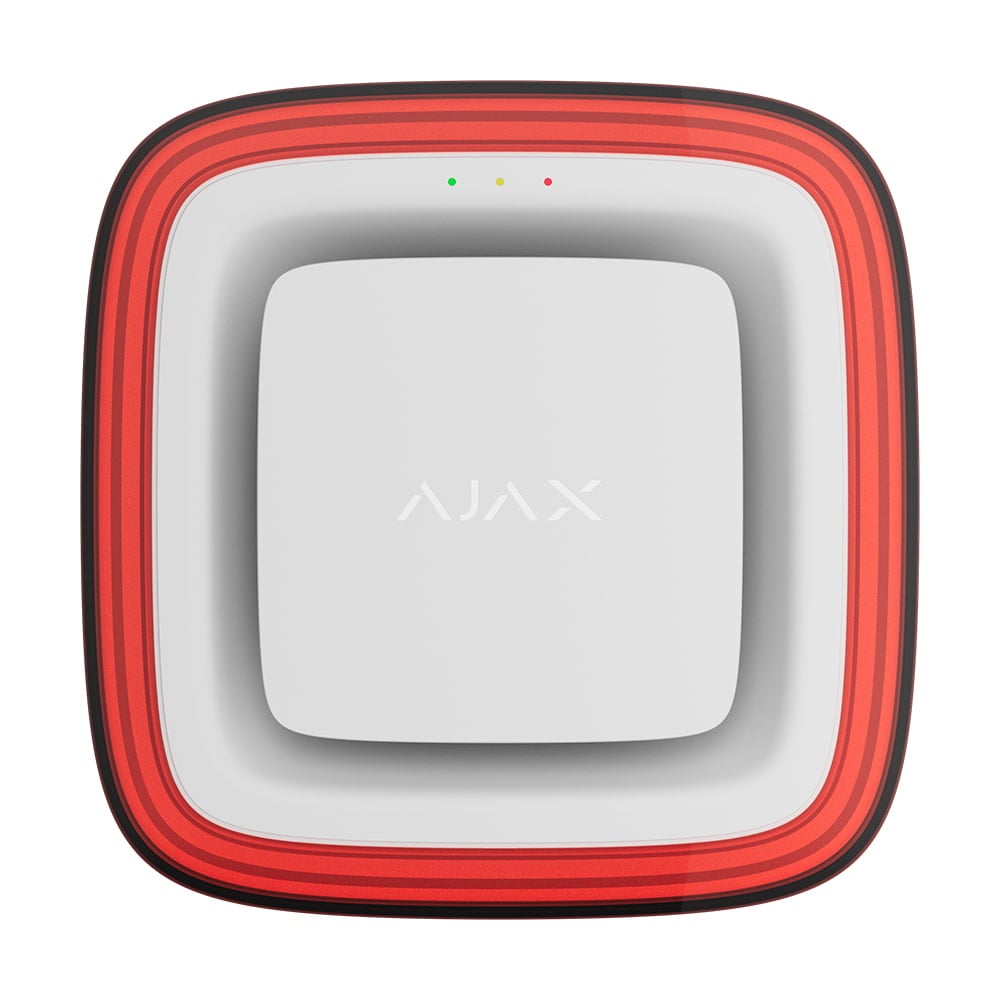 Бездротовий адресний пожежний оповіщувач світлозвуковий Ajax EN54 FireProtect (Sounder/VAD) Jeweller White купити в Україні