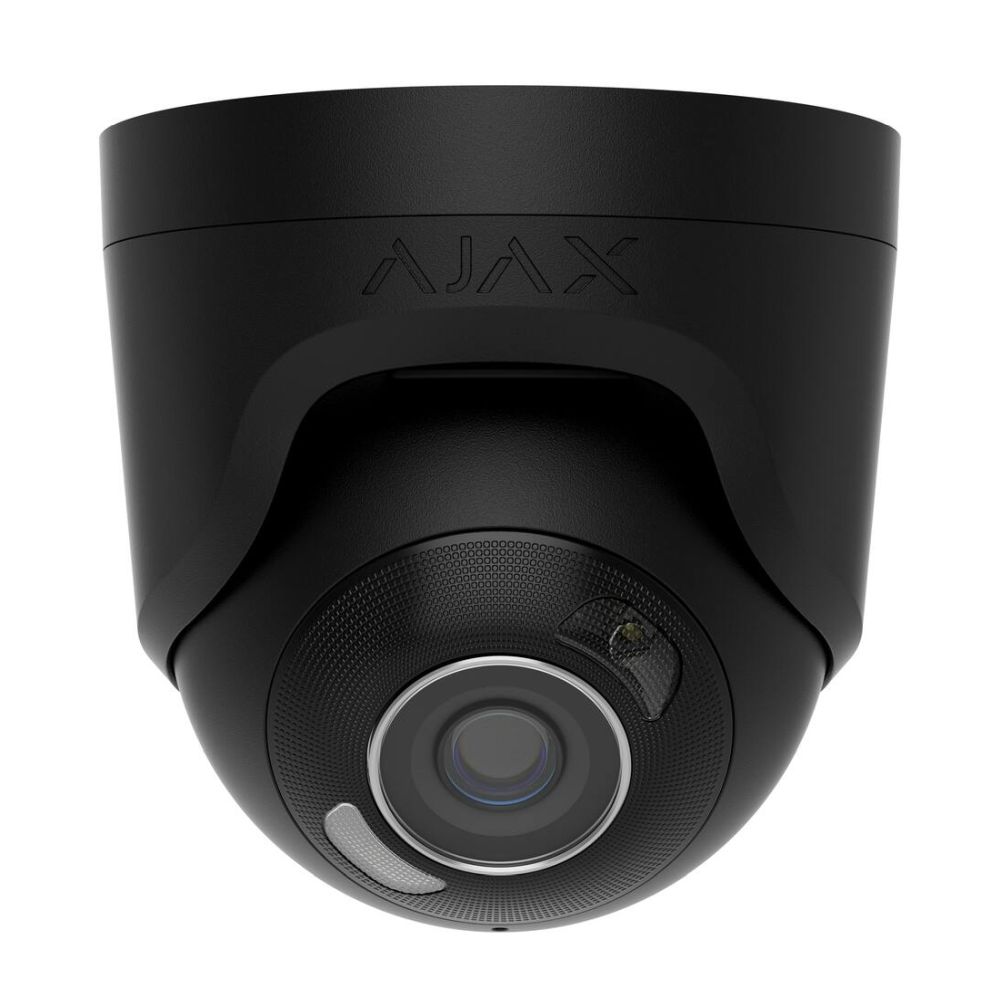 IP-відеокамера 8Mp Ajax TurretCam HL (8 Mp/4 mm) Black f=4mm, ІЧ+LED-підсвічування, з мікрофоном купити в Україні