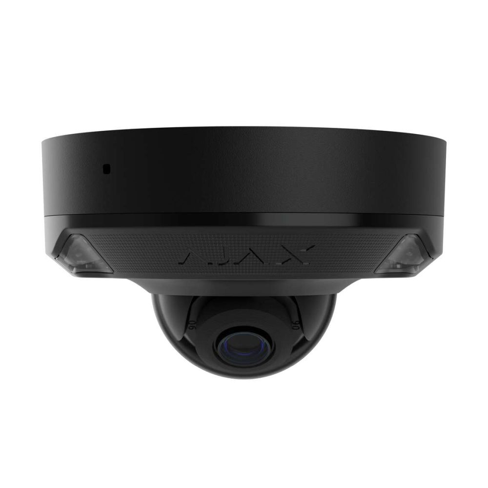 IP-видеокамера 8Mp Ajax DomeCam Mini HL (8 Mp/2.8 mm) Black f=2.8mm, ИК+LED-подсветка, с микрофоном купить в Украине