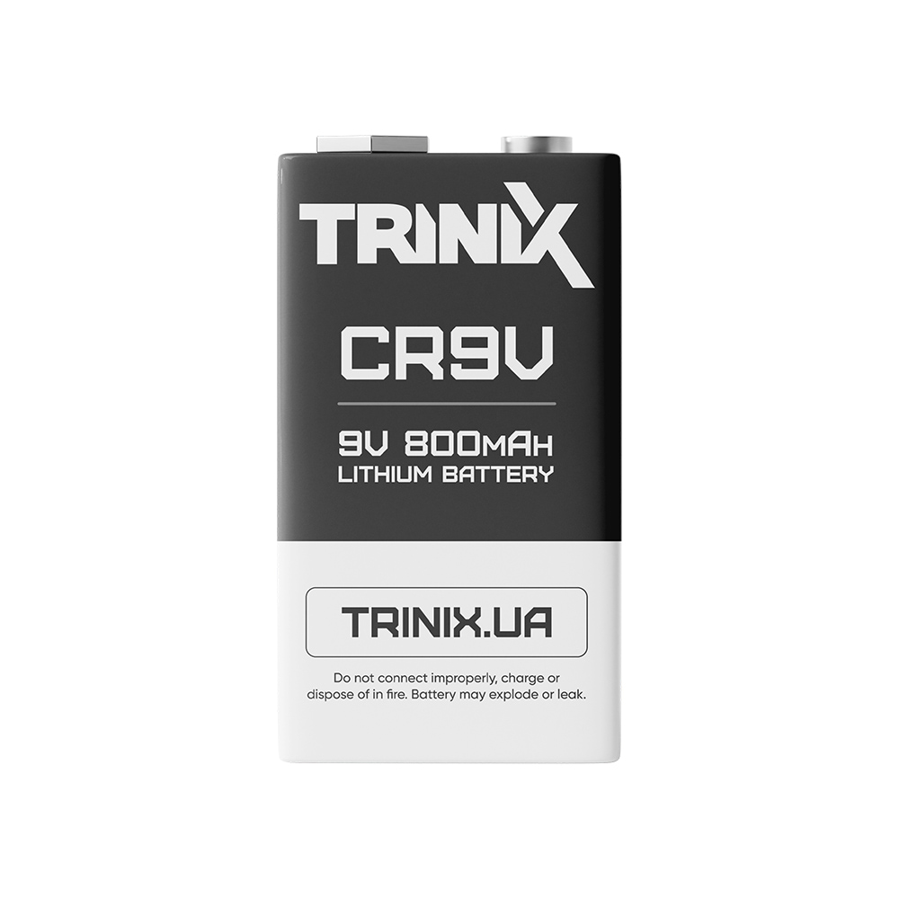Батарея Trinix CR9V 9V LiMnO2 800mAh купити в Україні