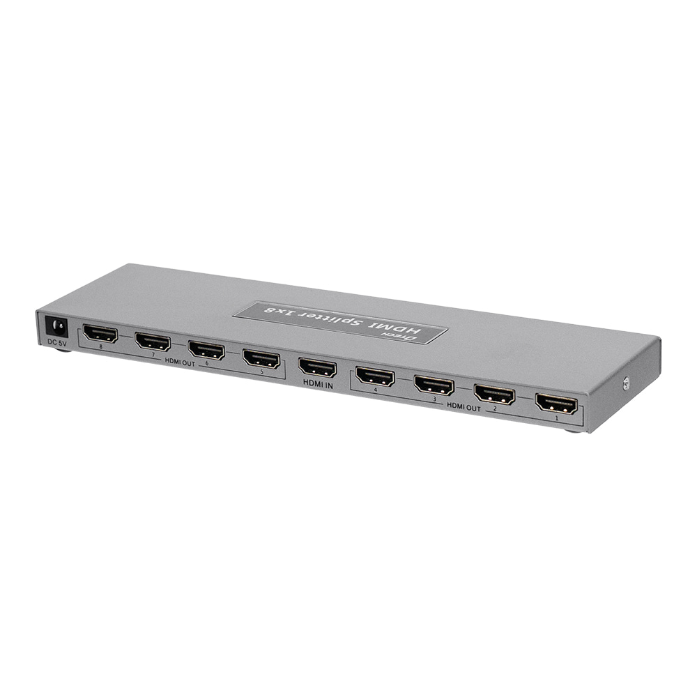 Разветвитель видеосигнала HDMI 1x8 4K Dtech DT-7148B(MS) купить в Украине