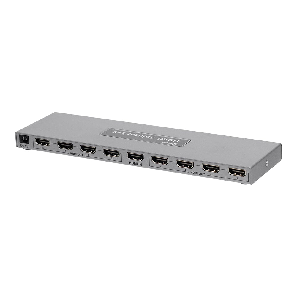 Розгалужувач відеосигналу HDMI 1x8 4K Dtech DT-7148B(MS) купити в Україні