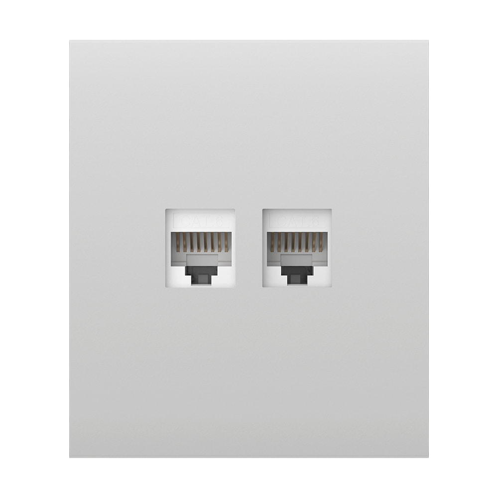 Фронтальная панель Ajax CenterCover (LAN) white/белая для интернет-розетки Outlet (LAN) купить в Украине