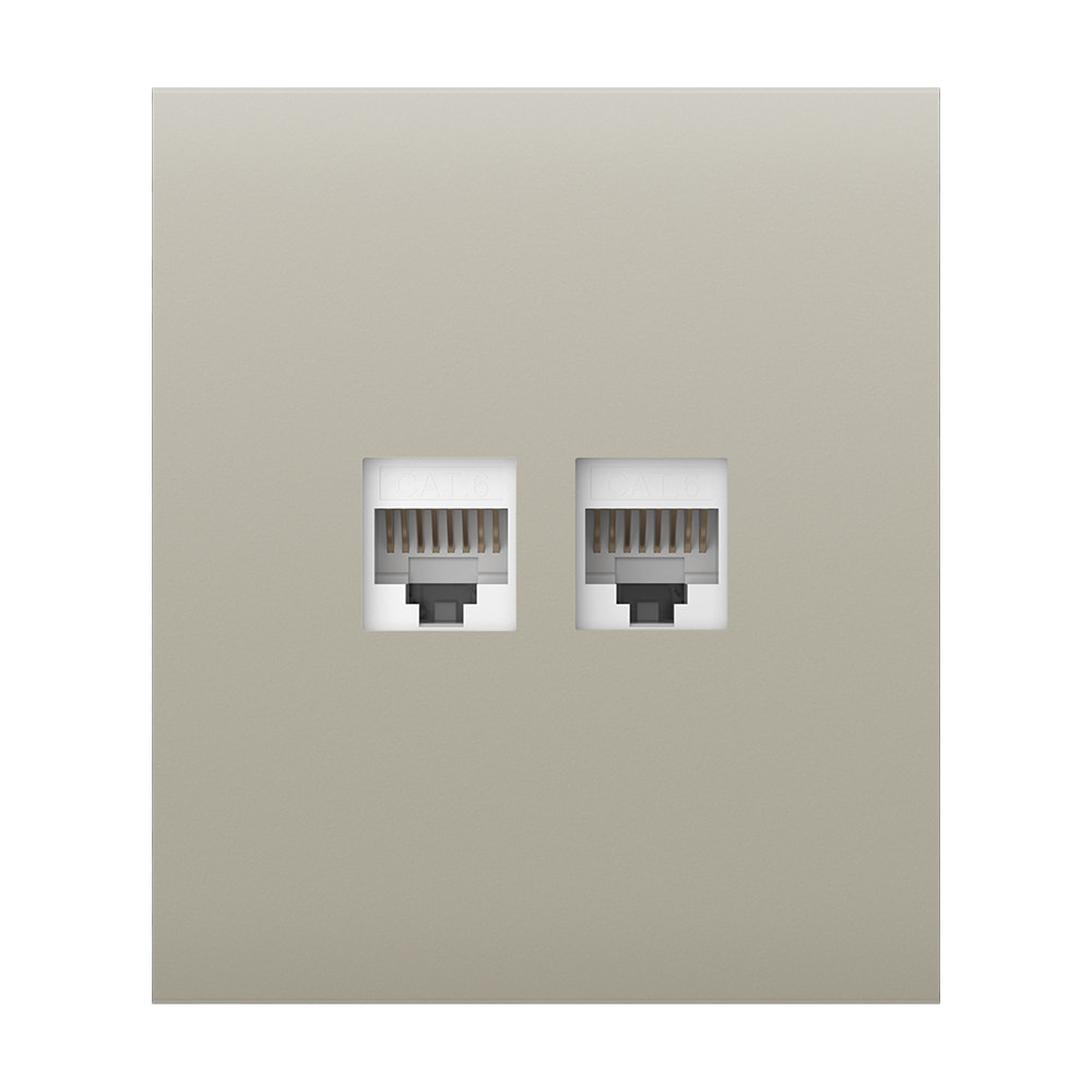 Фронтальная панель Ajax CenterCover (LAN) ivory/слоновая кость для интернет-розетки Outlet (LAN) купить в Украине