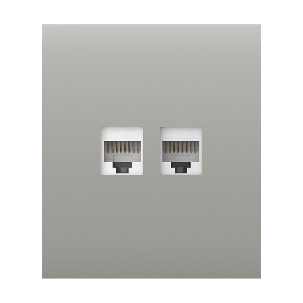 Фронтальная панель Ajax CenterCover (LAN) oyster/устричная для интернет-розетки Outlet (LAN) купить в Украине
