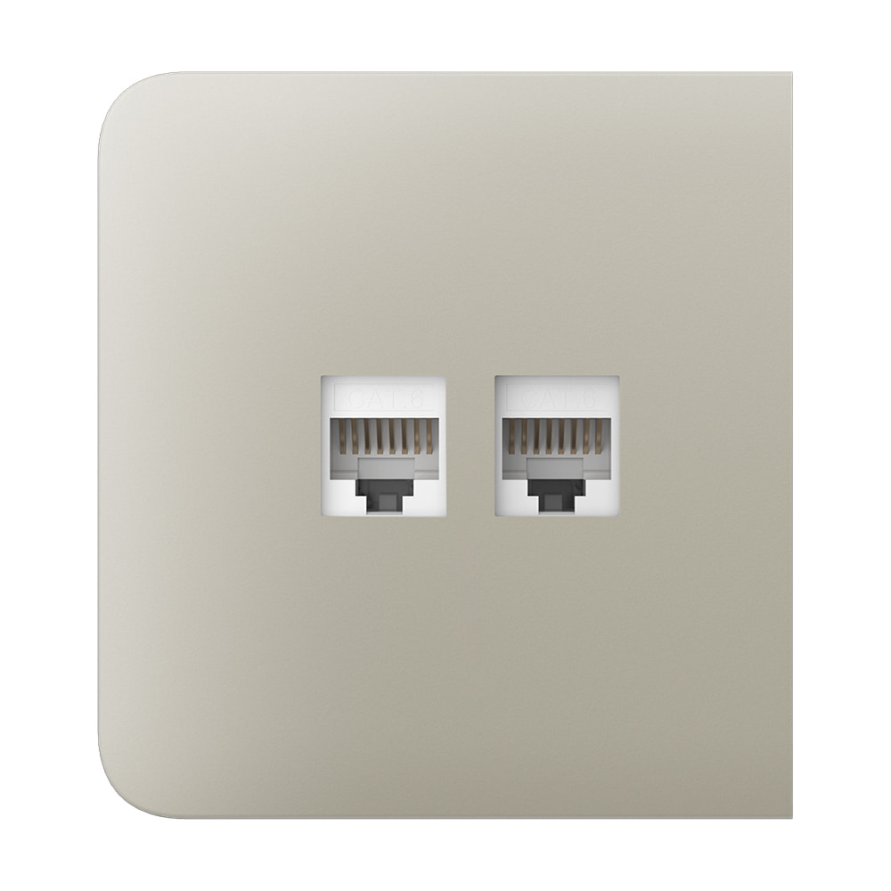 Фронтальна панель Ajax SideCover (LAN) ivory/слонова кістка для інтернет-розетки Outlet (LAN) купити в Україні