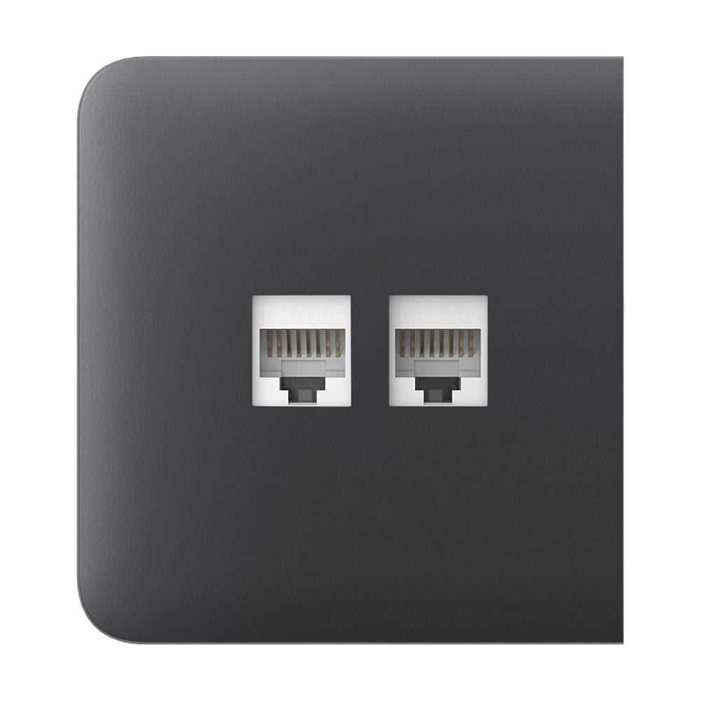 Фронтальна панель Ajax SideCover (LAN) graphite/графіт для інтернет-розетки Outlet (LAN) купити в Україні