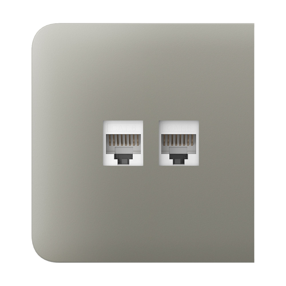 Фронтальна панель Ajax SideCover (LAN) olive/оливкова для інтернет-розетки Outlet (LAN) купити в Україні