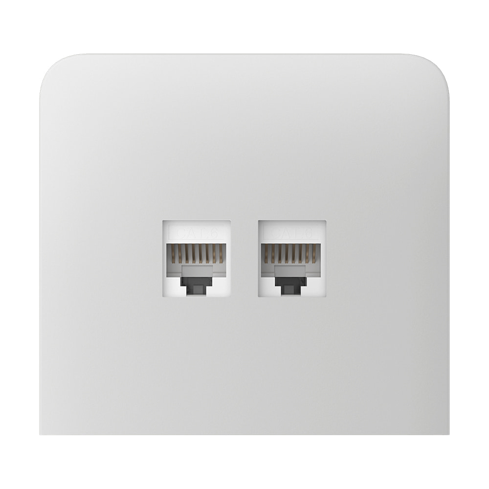 Фронтальна панель Ajax SideCover (LAN) vertical white/біла для інтернет-розетки Outlet (LAN) купити в Україні