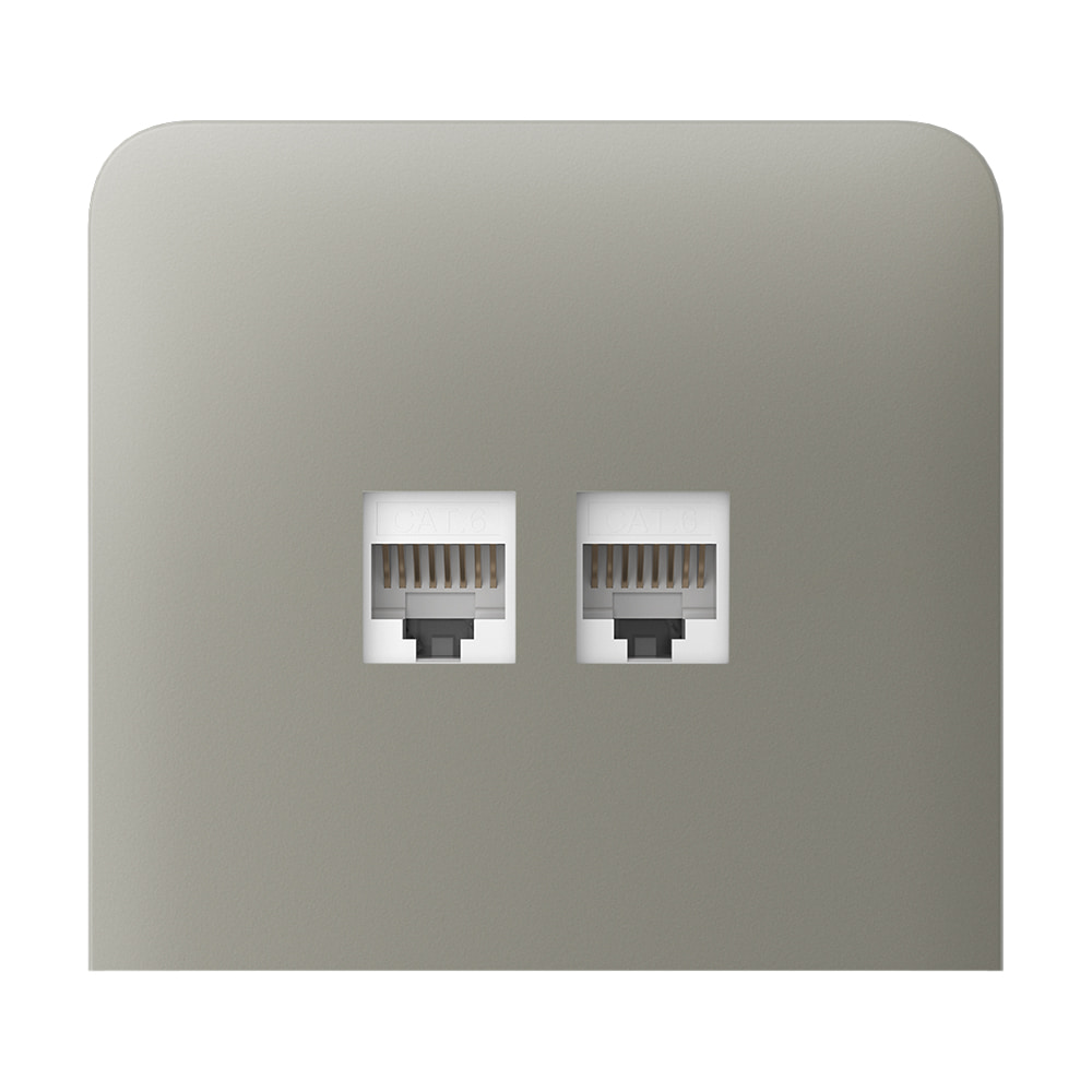 Фронтальна панель Ajax SideCover (LAN) vertical olive/оливкова для інтернет-розетки Outlet (LAN) купити в Україні