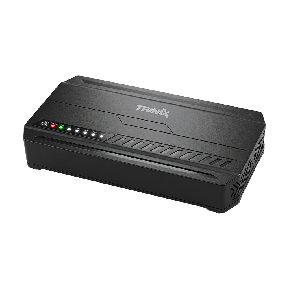 Источник бесперебойного питания DC UPS Trinix TRX-MUPS-1848 Type-C (24000mAh LiFePo4) 5V/9V/12V/48V/PoE, LiFePo4 4*6Ah, для роутера и медиаконвертера