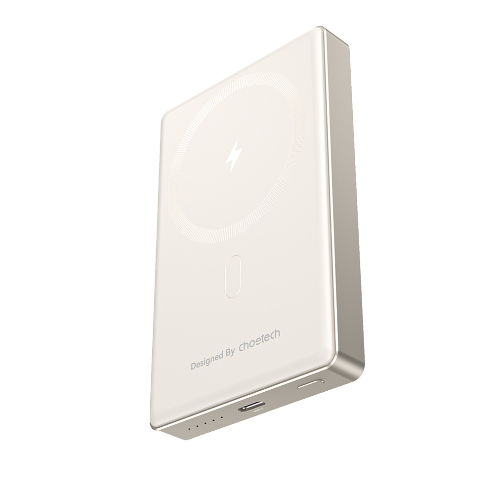 Повербанк 10000mAh Choetech B739 Silver QC3.0 PD3.0 бездротова магнітна зарядка купити в Україні