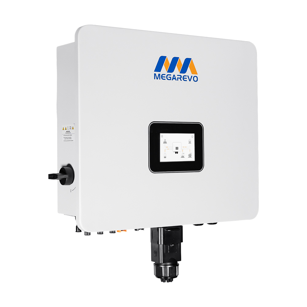 Гибридный однофазный инвертор для солнечных панелей 10kW Megarevo R10KL1DA-G2S 2 MPPT WiFi купить в Украине