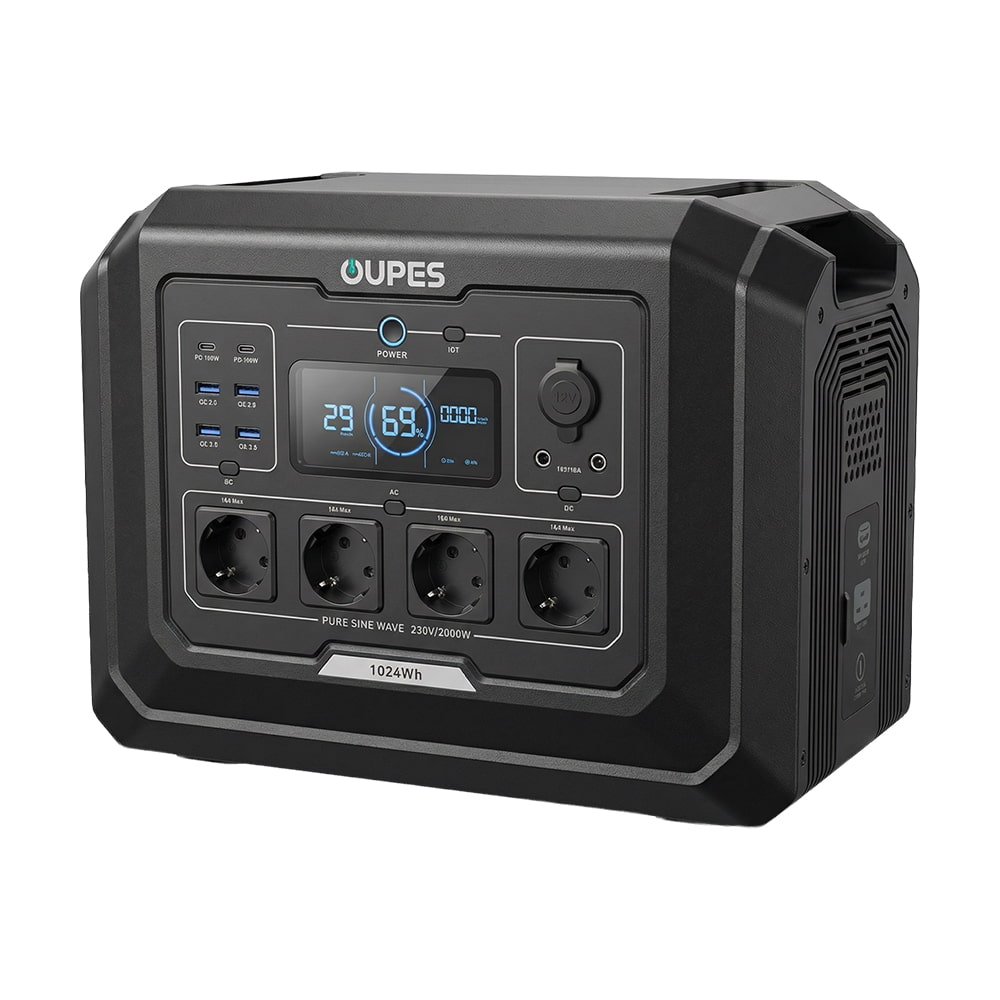 Портативная зарядная станция OUPES Mega 1 S1 2000W 1024Wh LiFePO4 купить в Украине