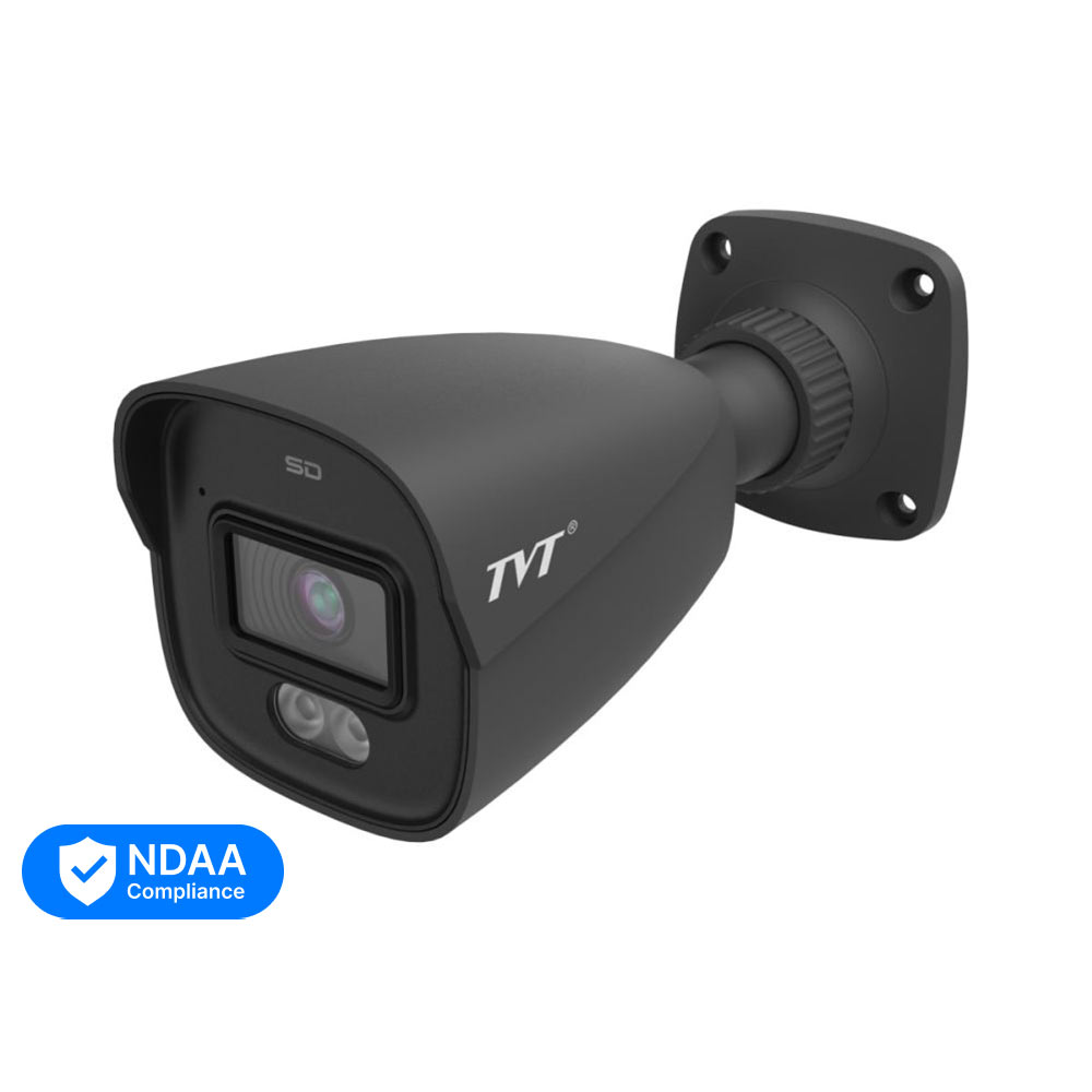 IP-видеокамера 4MP TVT TD-9441S4L-A(D/PE/AW2) Black f=2.8mm, ИК+LED-подсветка, с микрофоном купить в Украине