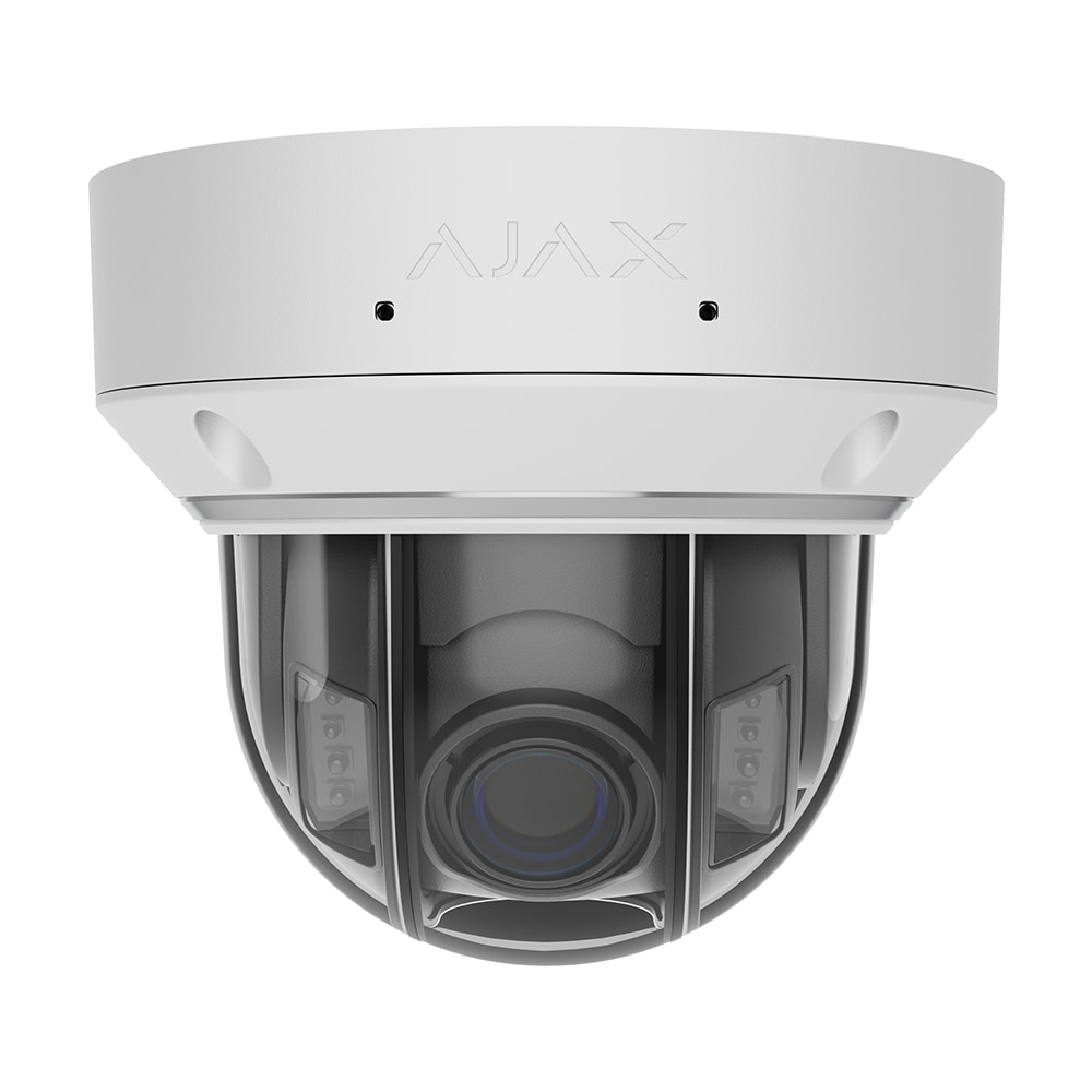 IP-видеокамера 8Mp Ajax DomeCam HLVF (8 Mp) White f=2.8-12mm, ИК+LED-подсветка, с микрофоном купить в Украине