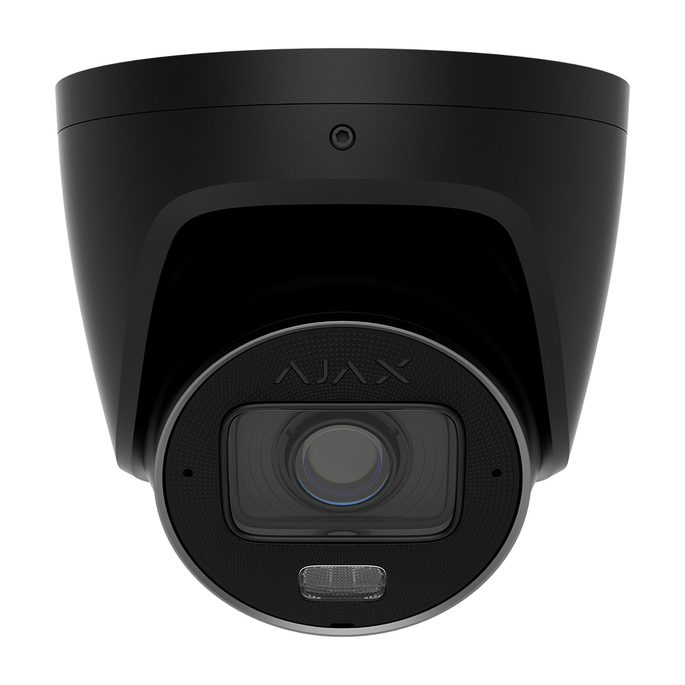 IP-видеокамера 8Mp Ajax TurretCam HLVF (8 Mp) Black f=2.8-12mm, ИК+LED-подсветка, с микрофоном купить в Украине