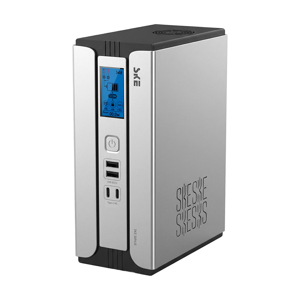 Источник бесперебойного питания Mini UPS SKE SIRIUS 45W 30000mAh 5V/9V/12V/24V/PoE, LiFePO4 2*15Ah, для роутера и оптического терминала