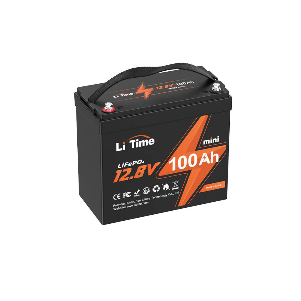 Акумуляторна батарея літій-залізо-фосфатна 12.8В 100А*год LiFePO4 LiTime Mini L12V100-100-MINI-16-A60 купити в Україні