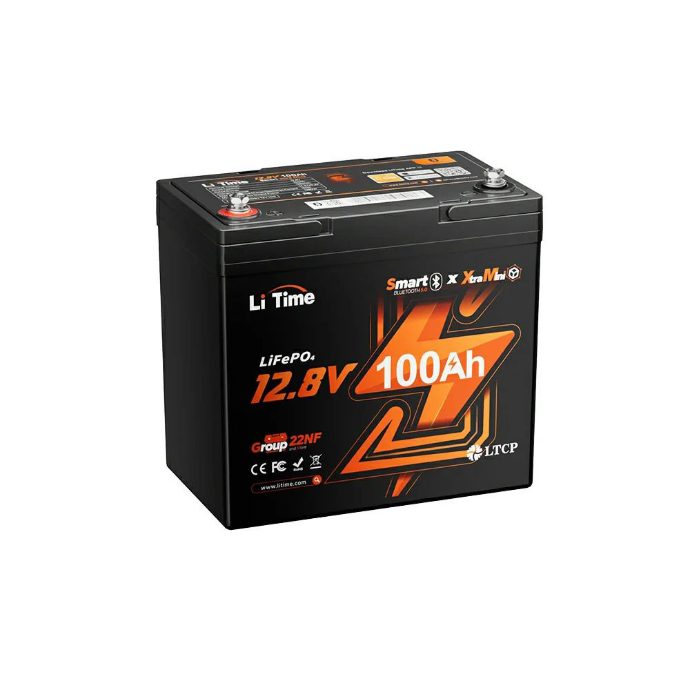 Акумуляторна батарея літій-залізо-фосфатна з Bluetooth 12.8В 100А*год LiFePO4 LiTime Xtramini L12V100-100-XTRA-MINI-BT-4-A55 купити в Україні
