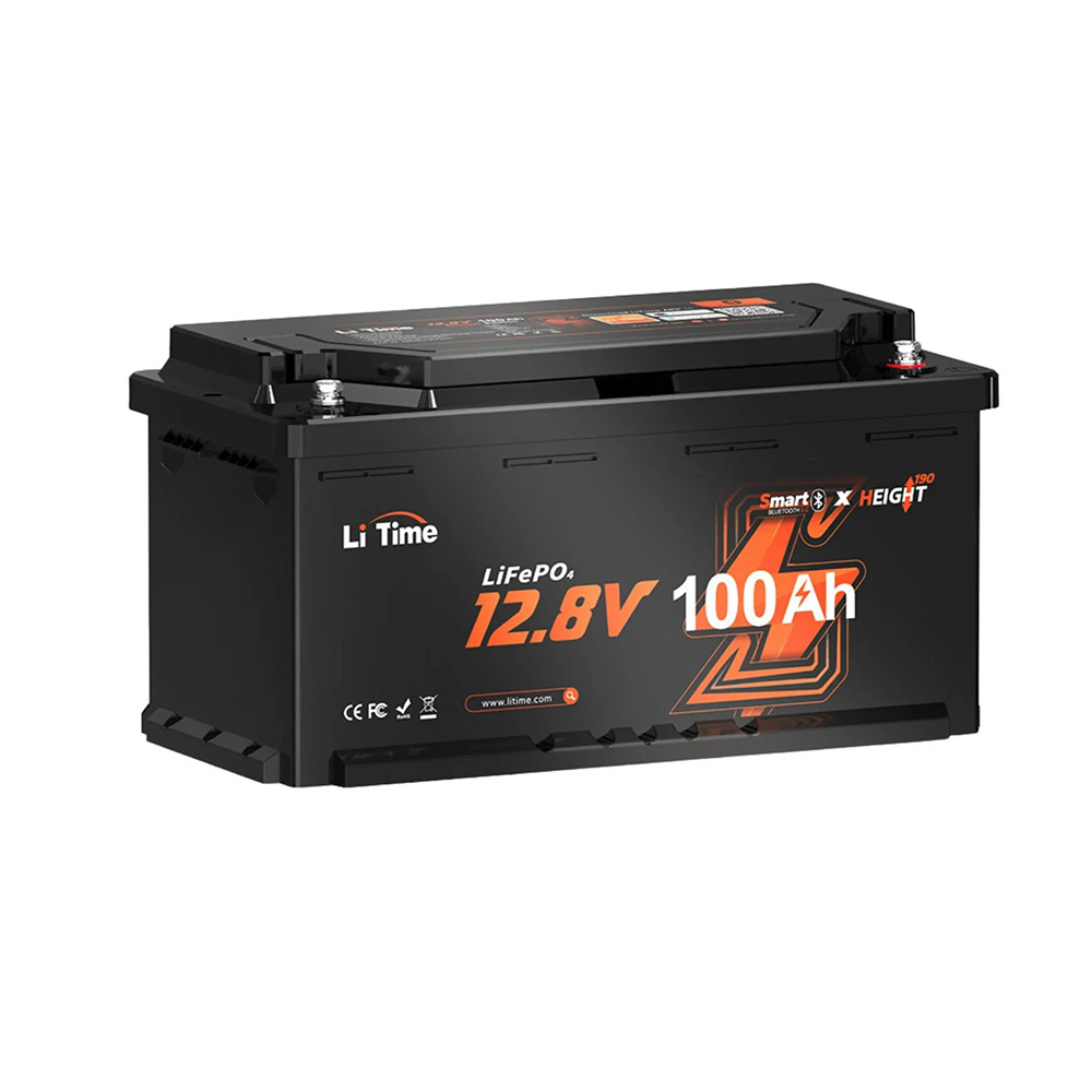 Акумуляторна батарея літій-залізо-фосфатна з Bluetooth 12.8В 100А*год LiFePO4 LiTime H190 L12V100-100-H190-BT-4-AC150 купити в Україні