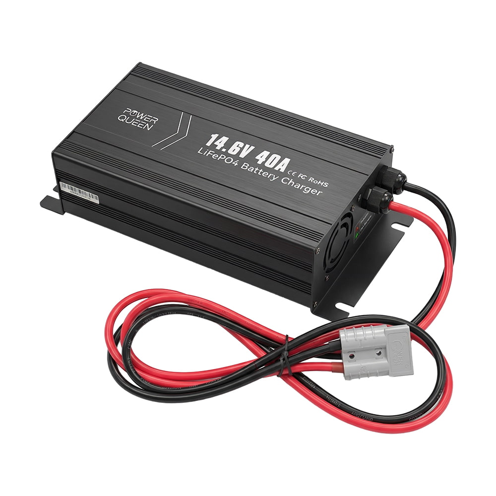 Зарядний пристрій для акумуляторних батарей LiFePO4 14.6V/40A Power Queen P12V40A-BCHA-Y купити в Україні