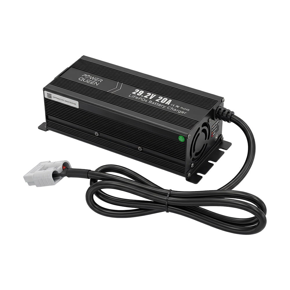 Зарядний пристрій для акумуляторних батарей LiFePO4 29.2V/20A Power Queen P24V20A-BCHA-MINI-X купити в Україні