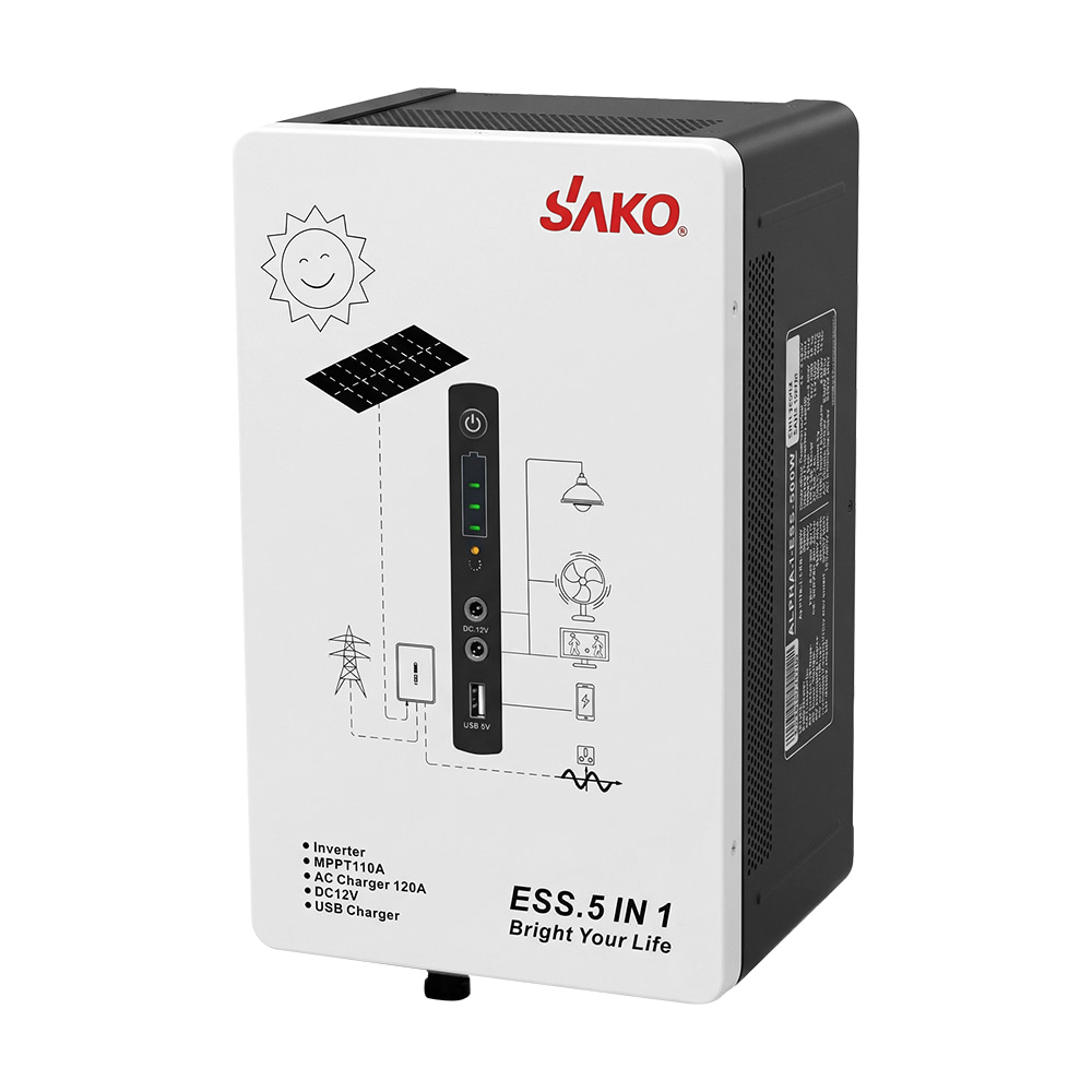 Система резервного питания (инвертор и батарея) Sako Alpha-ESS-500W/1KWh настенная. Мощность 500 Вт, энергоемкость 1004.8 Вт*ч, LifePO4 купить в Украине
