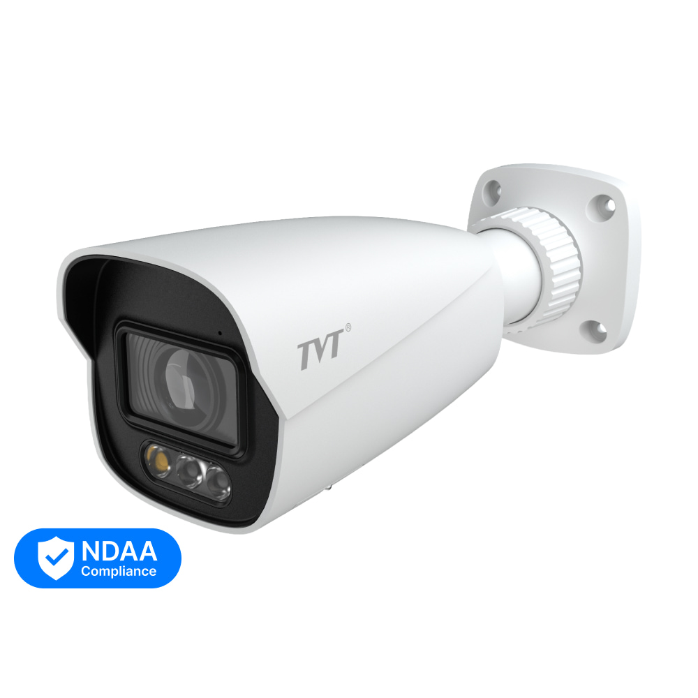 IP-відеокамера 4Mp TVT TD-9442C4-A-PA(PE/AW3) White f=2.8mm, ІЧ+LED-підсвічування, з мікрофоном купити в Україні